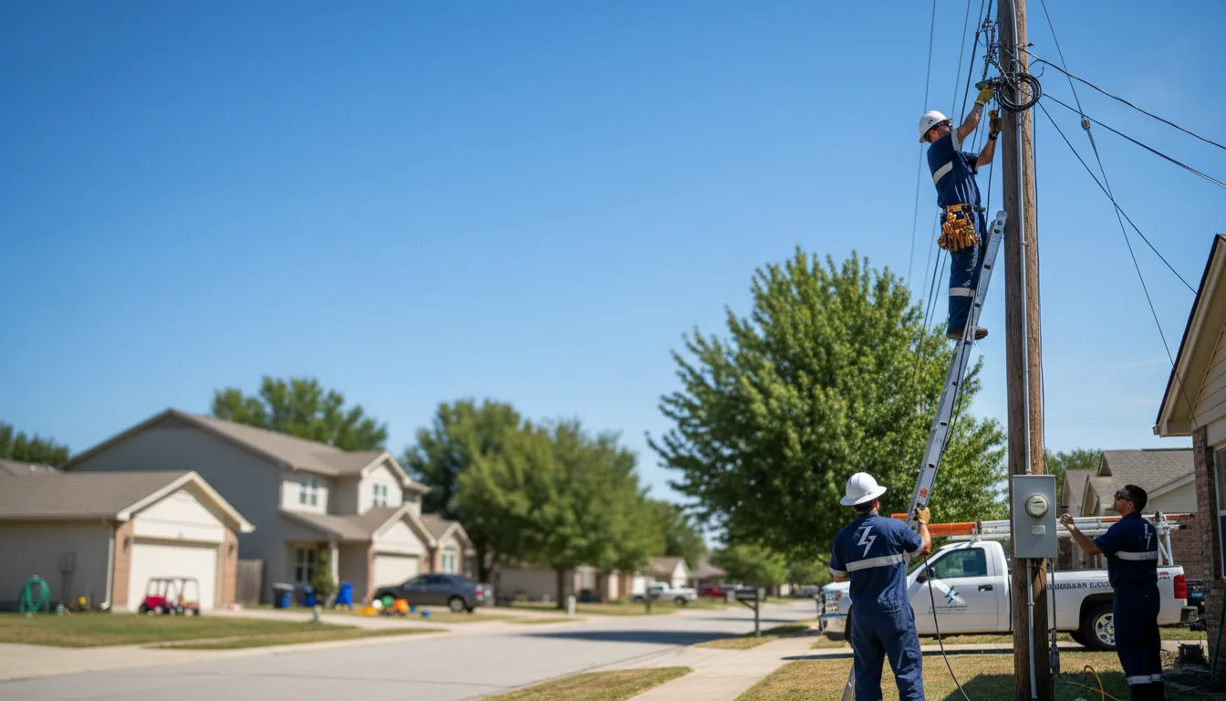 Residential electrician providing installation services in Plainfield, WI